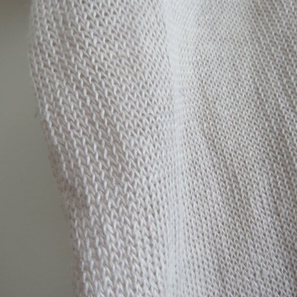 MARGARET O'LEARY 100% Linen Loose Fit Knit Sweater Neutral Tan Beachy - Size S - Picture 7 of 16